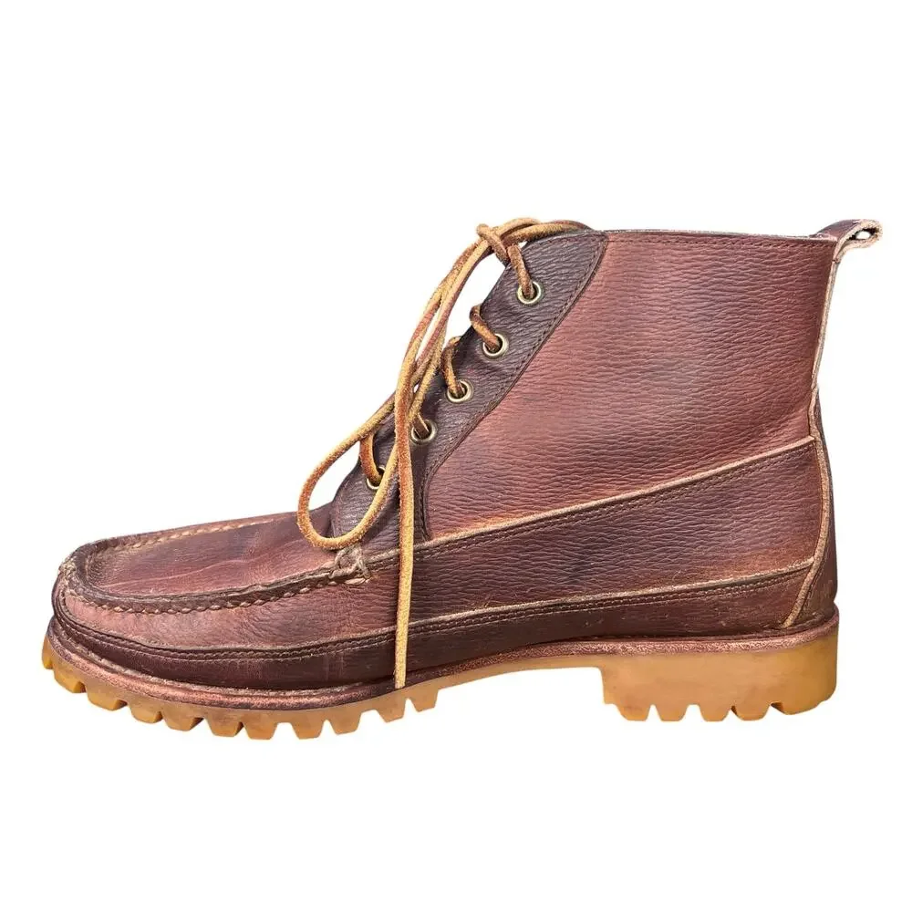 Eastland Kennebunk Brown Leather Heritage Vibram Sole Chukka Boots Size 8.5 D
